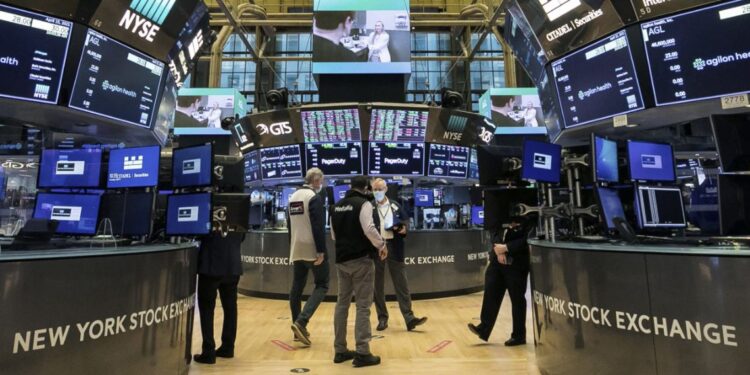 Megacaps help Nasdaq in erratic trading, with an emphasis on employment data