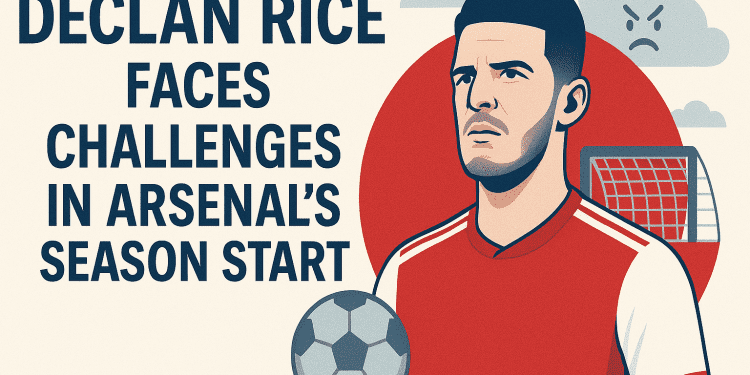 Declan Rice Faces Challenges in Arsenal’s Season Start
