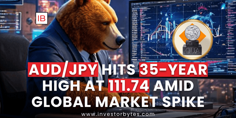 AUD/JPY Hits 35-Year High at 111.74 Amid Global Market Spike