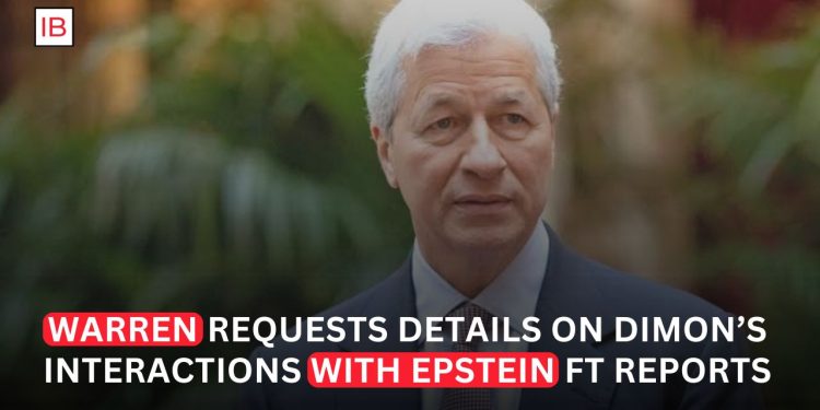 Elizabeth Warren Seeks Answers From JPMorgan CEO Jamie Dimon Over Epstein-Related Communications