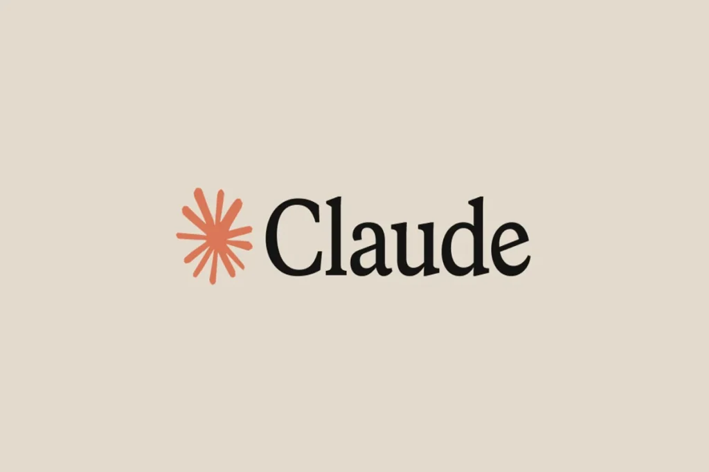 The Claude logo, featuring an orange starburst icon next to the word "Claude" in a black serif font on a light beige background. Top 10 AI Tools in 2026
