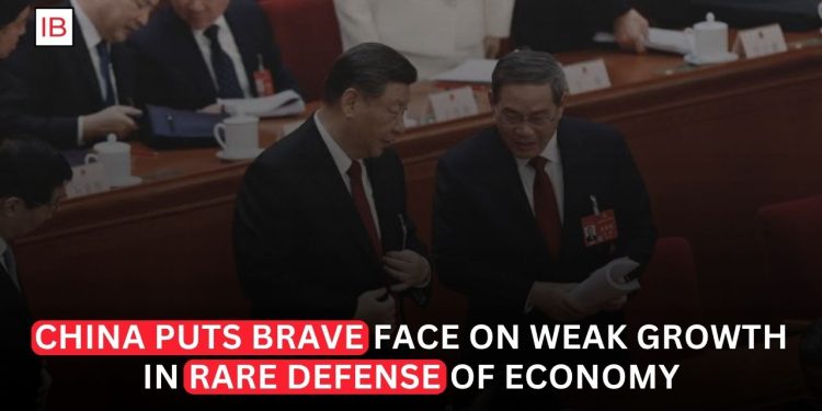 China Puts a Brave Face on Weak Growth as Economic Pressure Builds