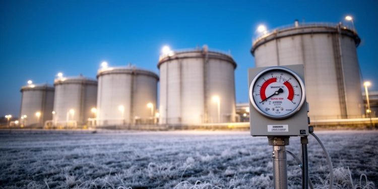European natural gas storage